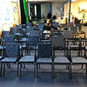 Salen på kontorhotel Værftet i Køge har plads til 50 siddende gæster.